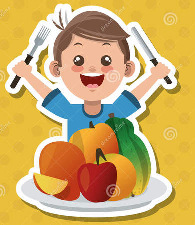 Ilustracja Dzieciaka Menu Wektorowy Projekt Jedzenie I Odżywianie Odnosić Sie 70869435