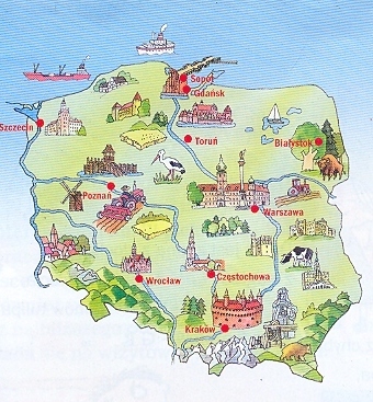 Mapa Polski