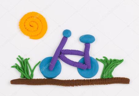 Depositphotos 51111485 Stock Photo Plasticine Bicycle